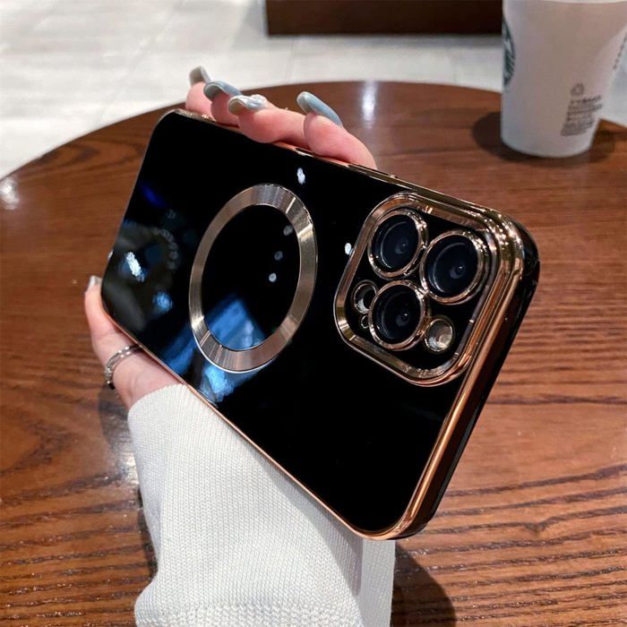 Coque IPhone 17 Pro/Max Paillettes Galvanisées – MagSafe – TPU Brillant