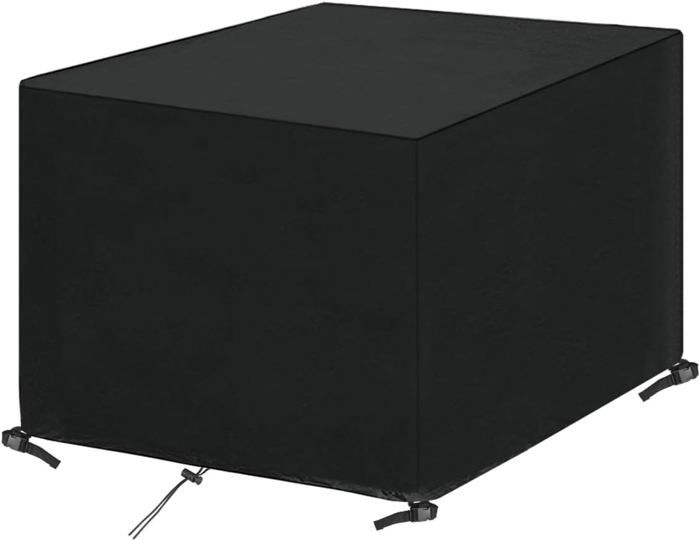Housse carrée pour salon de jardin housse pour salon de jardin coupe-vent protection UV 135 x 135 x 74 cm.