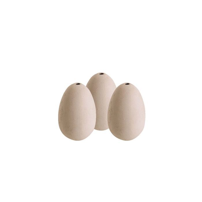 Œufs factices en céramique pour poule Chick'A (x3)