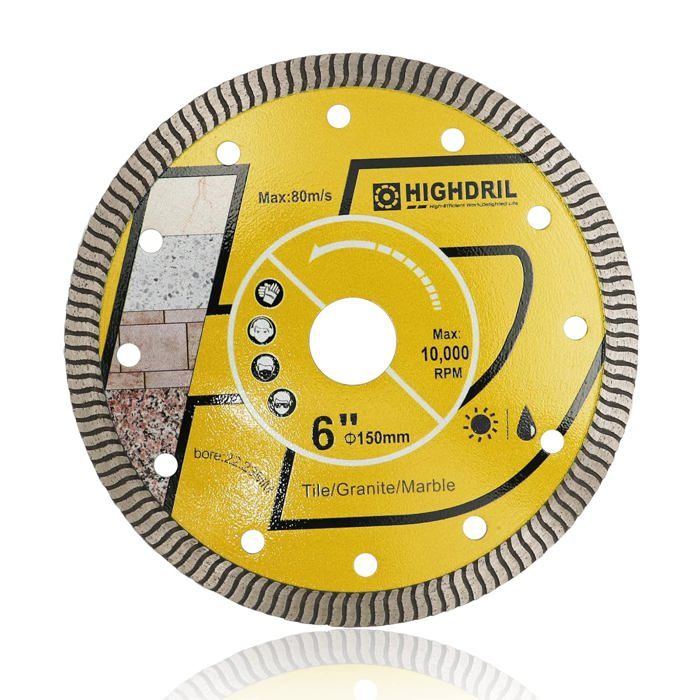 Disque Diamant BRSCHNITT Turbo 75mm - Coupe Béton, Granit, Céramique (Lot De 2)