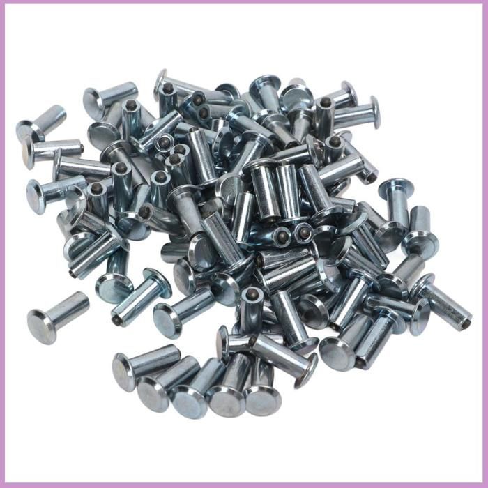 100 Pointes Antidérapantes KIMISS Pour Pneus - 8x10mm, Métal | Pour Voiture, SUV, Moto, Neige/Glace