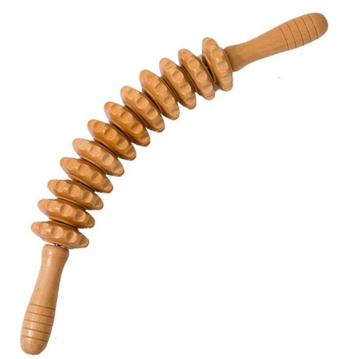 Bâton De Massage Profond En Acier Titane - Rouleau D'étirement Dos Et Muscles, 57,5 Cm, 353 G