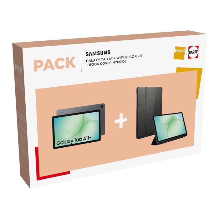 Pack Tablette tactile Samsung Galaxy Tab A11+ 11 + Book Cover Hybride - vue 4