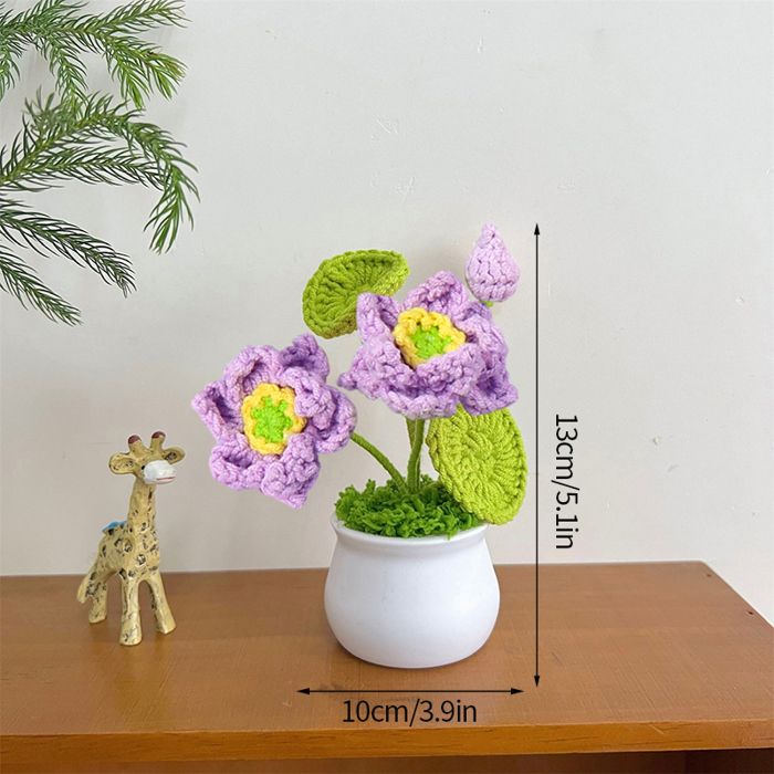 Coffret Cadeau Encouragement – Plante En Peluche Au Crochet + Porte-clés Positif + Carte Avec Fleurs Séchées – Idéal Pour Noël, Anniversaire, Soutien - 7