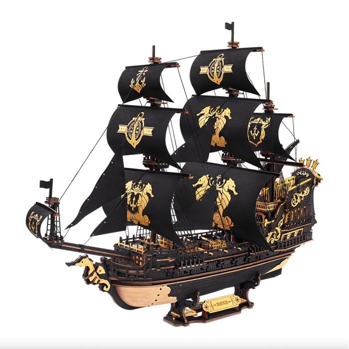 Kit de construction Robotime The Seahorse Barque MCB02 Bois 47 x 18 x 39 cm