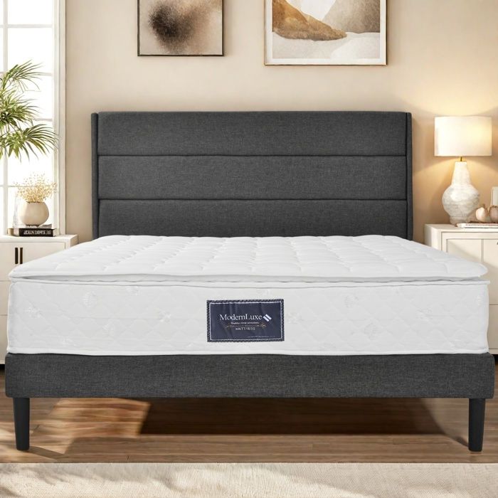 Matelas 140x200CM - Épaisseur 25cm - matelas en mousse froide à 7 zones -certifié Oeko-Tex - Niveau de dureté H3 - Ressorts Ensachés