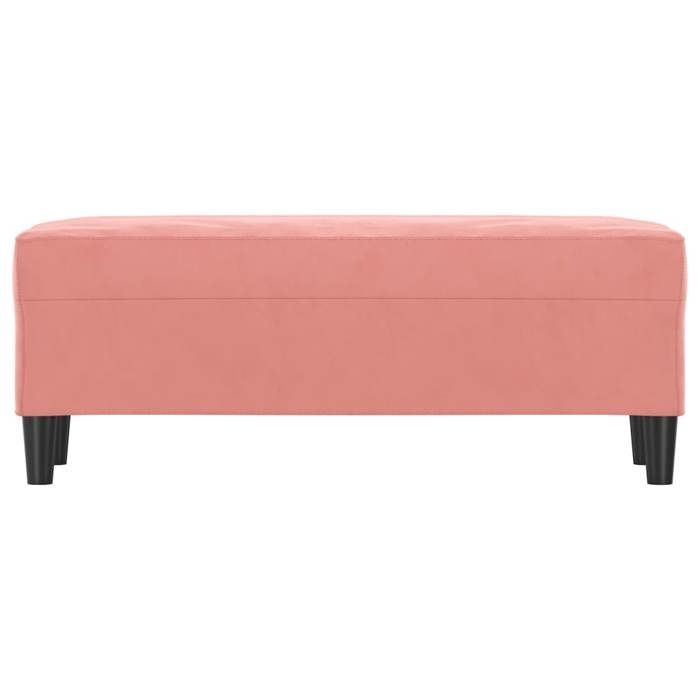 Banc Moderne/Bout de lit - JILI - 110 kg par siège - Siège/Banquette - Rose 100x35x41cm Velours 31321751799