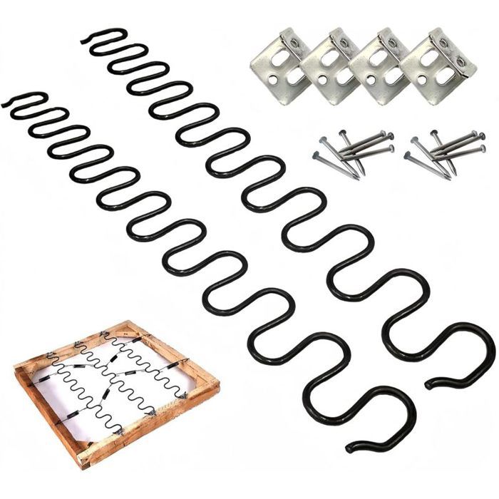 2pcs Canapé Chaise Springs de remplacement Printemps de meubles avec clips Size : 45cm PIECES DETACHEES POUR MEUBLE