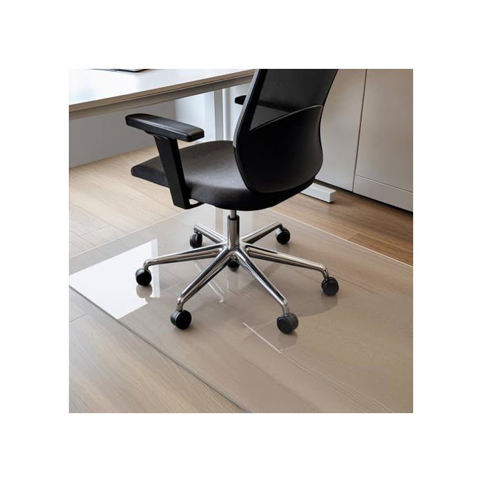 Tapis chaise de bureau - COSYLAND - 120x90 cm - Transparent - PVC - Protège parquet