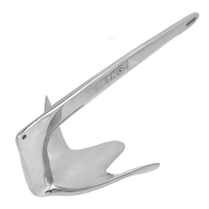 Akozon ancre marine Ancre de bateau à griffes 1kg/2.2lb accessoires
