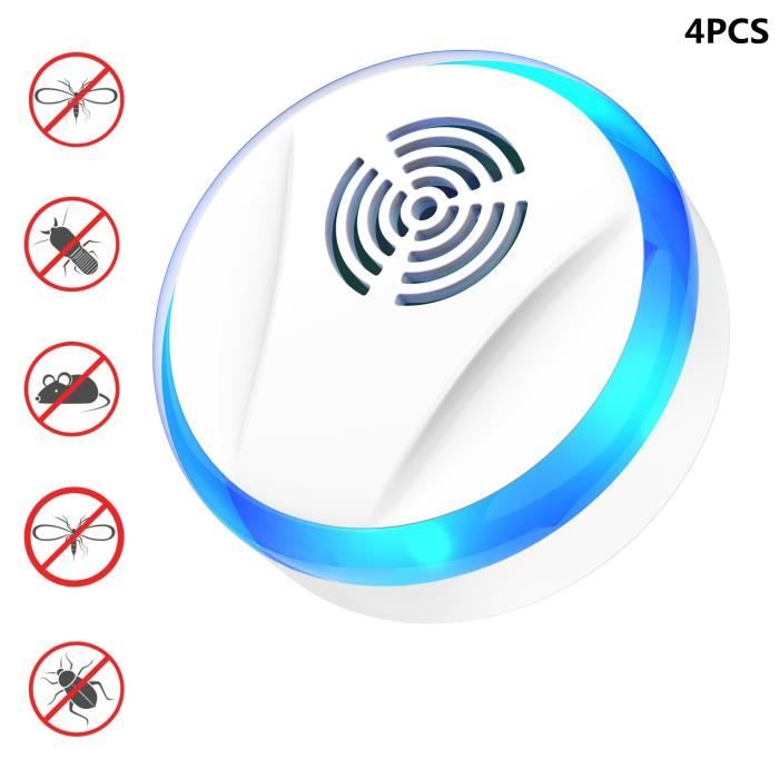 4PCS Répulsif Ultrason Moustique,Ultrason Souris et Anti Moustique ...