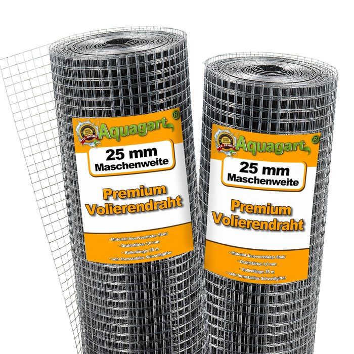 25 m x 1 m grillage pour volière grille métallique grillage soudé grillage noué 25 m x 1 m grillage pour volière grille métallique grillage soudé grillage noué