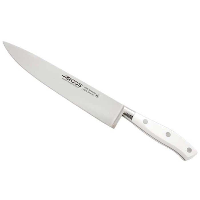 Couteau de chef forgé lame 20cm Riviera White A…