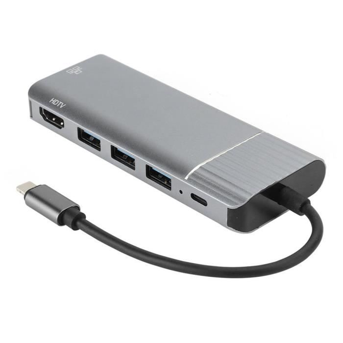 ASHATA Adaptateur USB Vers VGA, Convertisseur USB 3.0 Mâle