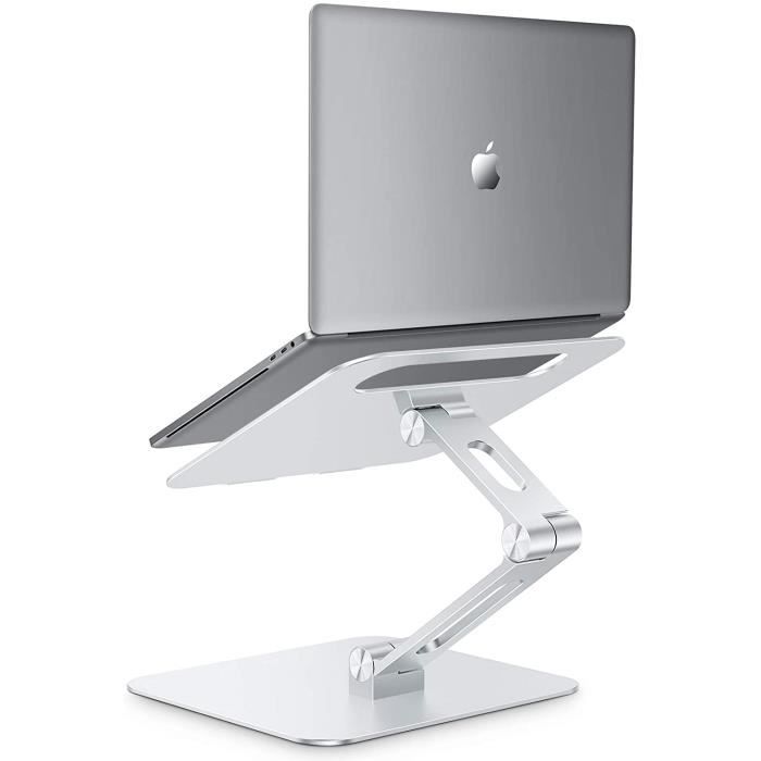 Support pliable pour ordinateur portable, rotatif à 360 °, Support réglable  en alliage d'aluminium, Support de refroidissement pour Macbook, MCLS928