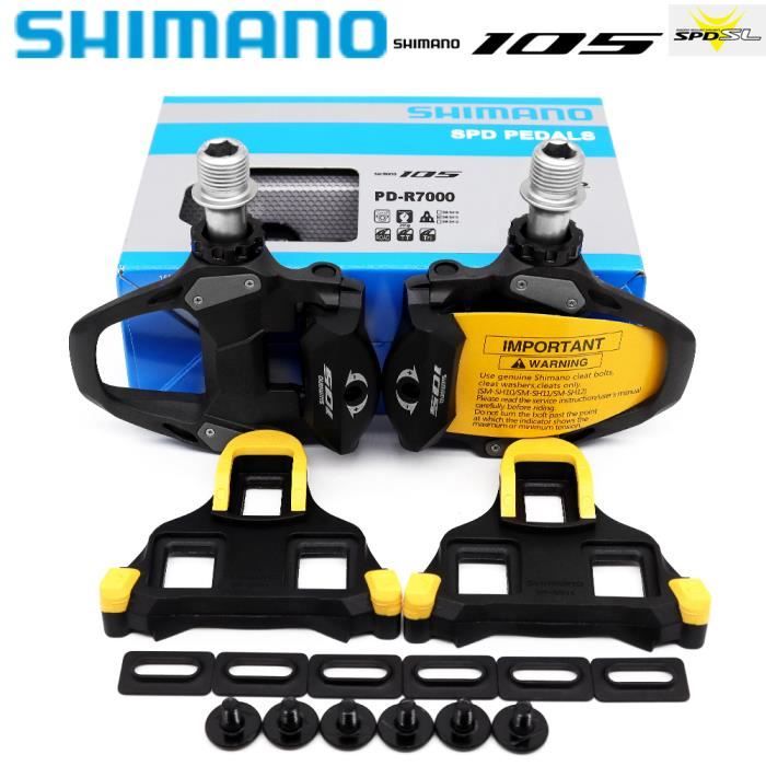 R7000 - Shimano Pédales de vélo de route 105 PD R7000 Ultegra R8000 Pédale autobloquante en carbone S P D ave