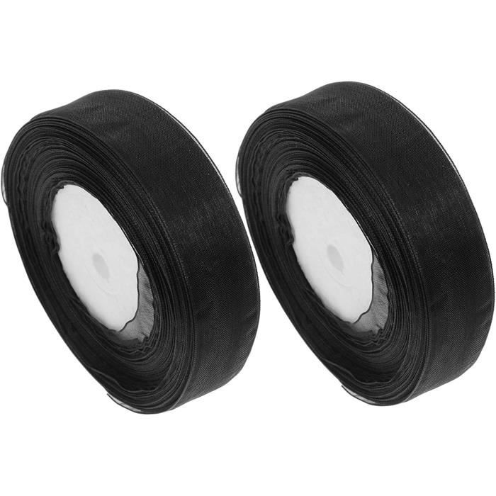 2 Rouleaux Décor Présent Nœuds Cadeaux Bricolage Mousseline De