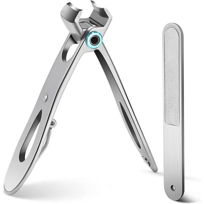 Coupe-ongles Professionnel DRMODE Pour Ongles épais - Large Ouverture 16mm - Acier Inoxydable - Neuf