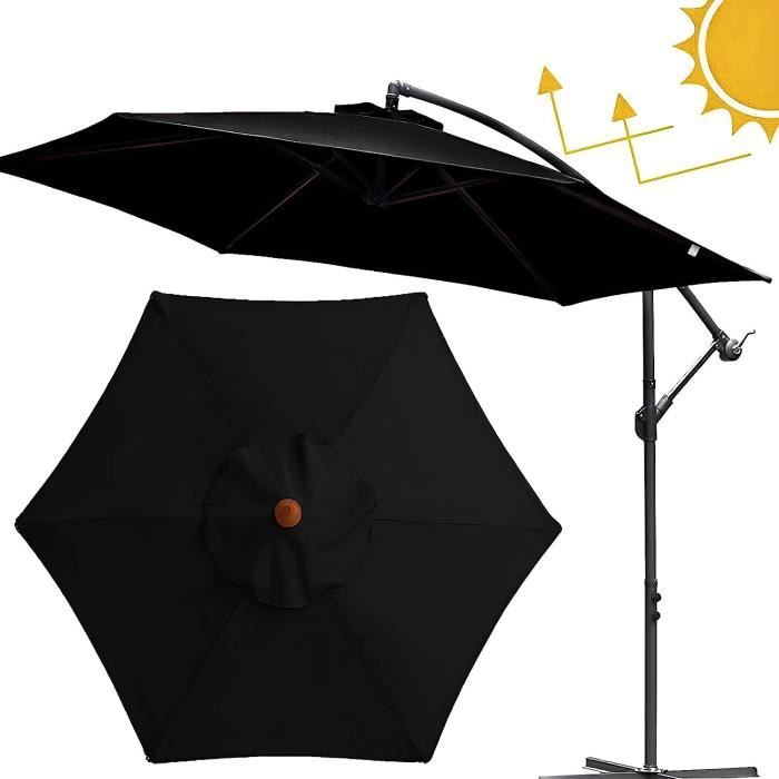 Housse De Parasol Remplacement 2,7 M Ou 3 M - 8 Baleines - Imperméable Et Anti-UV - Multi-couleurs