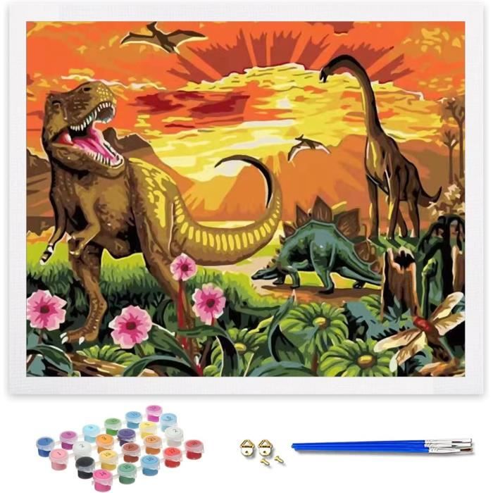PEINTURE AU NUMERO Adulte Petit Pingouin de Noël - Activité Manuelle Kit de Loisir Créatif DIY