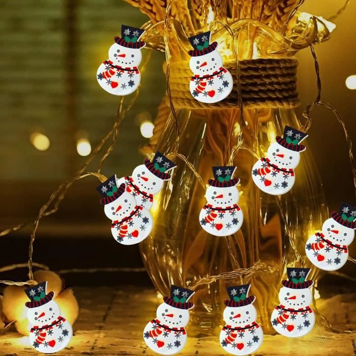 Christmas Concepts® 10 Lumières LED Multicolores à Piles Avec
