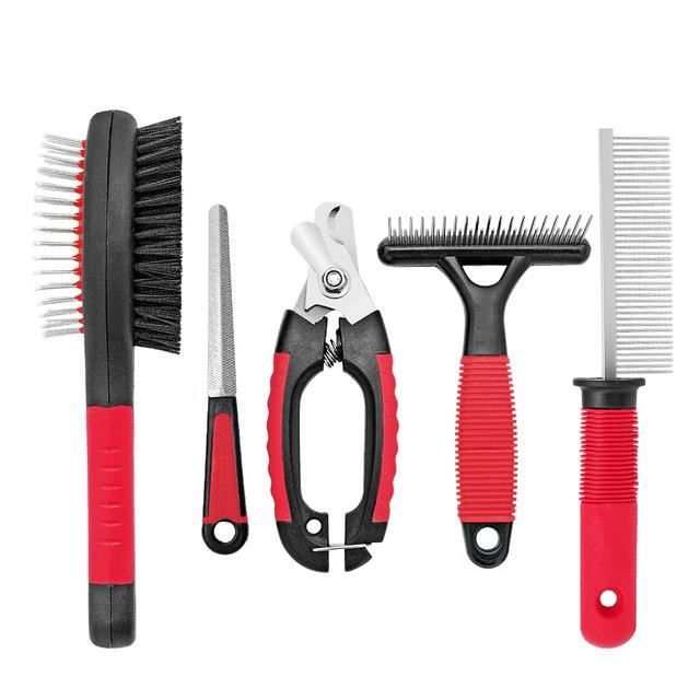 Peigne De Toilettage Pour Chien Ensemble De Brosse A Ongles Pour Chat Outil De Toilettage Pour Animaux De Compagnie Cdiscount