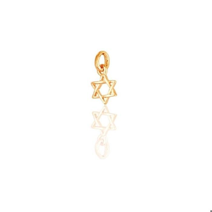Pendentif petite étoile de David Plaqué Or 750/000 garanti Pendentif petite étoile de David Plaqué Or 750/000 garanti