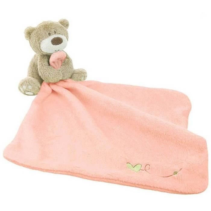 Tant D Amour Ours Developpement Doudou Bebe Doux Bavoirs Jouet Serviette Cadeau Nouveau Ne Blanc Cdiscount Pret A Porter