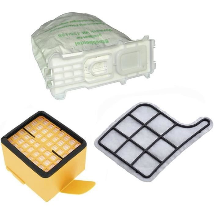 Lot De 12 Sacs Aspirateur Miele Air TU + 3 Filtres Moteur - Compatible Guard L1, Guard S1, CO Guard M1 - Filtration 4 Couches 99,99% - Fermeture Auto-bloquante - 5
