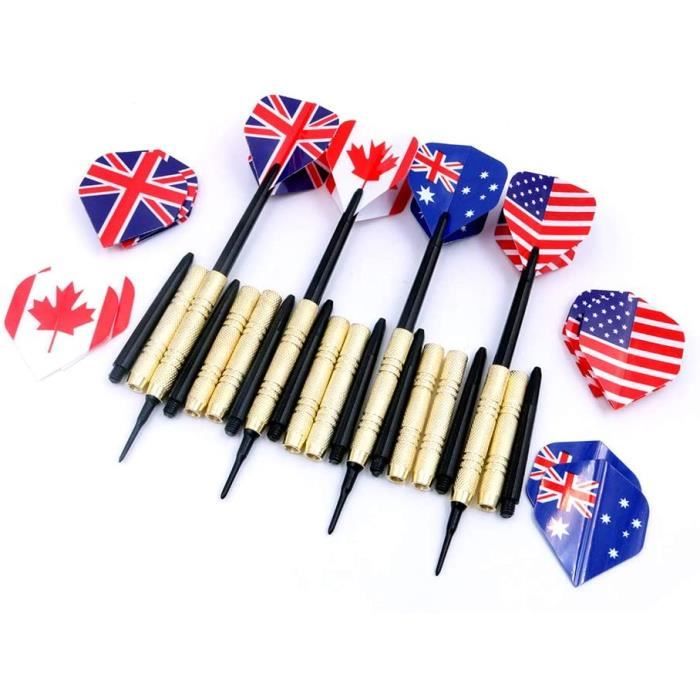 Lot De 100 Fléchettes En Plastique 7,2xL.1,3cm