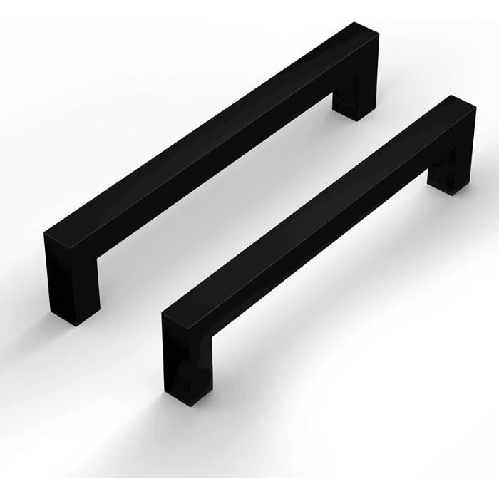 Lot de 5 Poignee de Meuble Cuisine Noir de Porte Cuisine