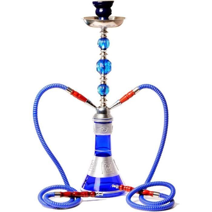 Chicha narguilé - 2 Sorties Hookah 53cm Shisha Une pièce narguilé Tabac ...