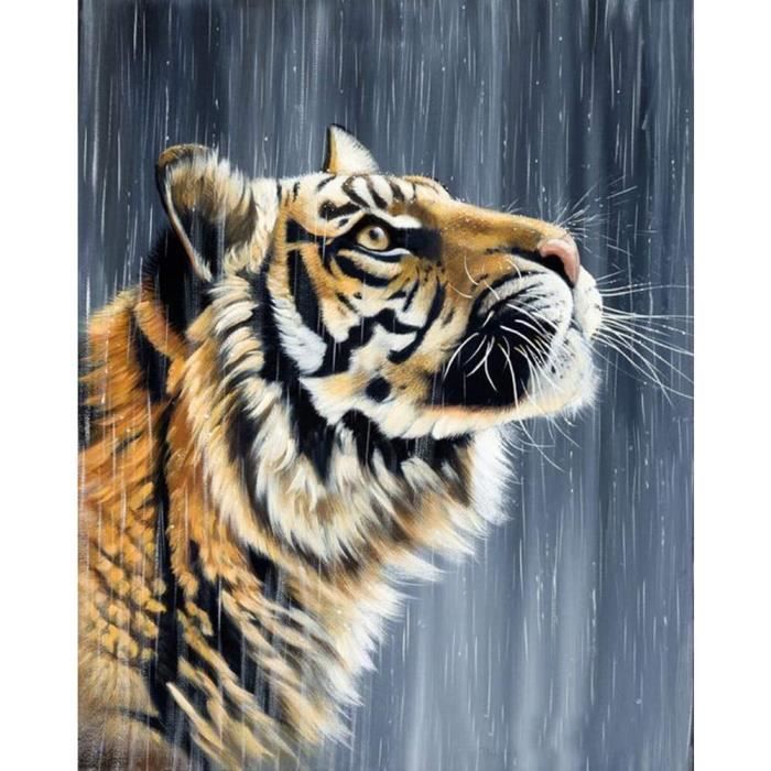 Instarry Kit Diamond Painting 5D Tigre, 80x40 Cm, Tela Grandi Dimensioni
