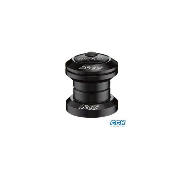 Jeu direction vélo ahead-set 1 pouce 1/8 cartouche 41,8x45degx45deg o'light acier noir