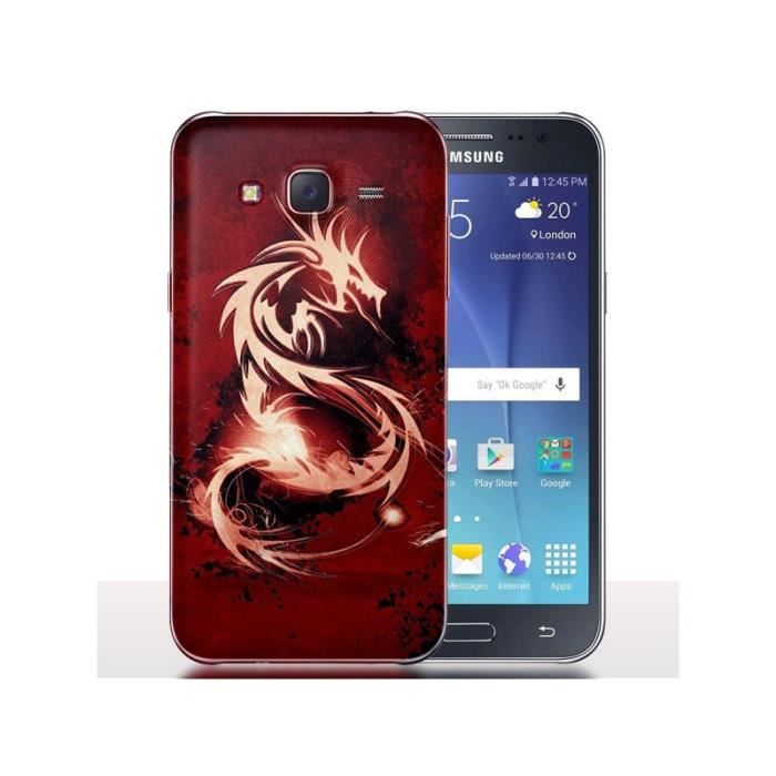Coque J5 2017 Samsung Dragon Rouge Chinois - Prote