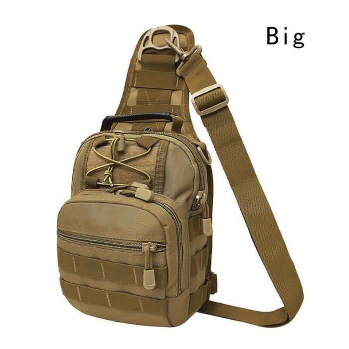 Sacoche Tactique Militaire YFNT – Étanche, 19x46x12 Cm, Système MOLLE, Bandoulière Réglable