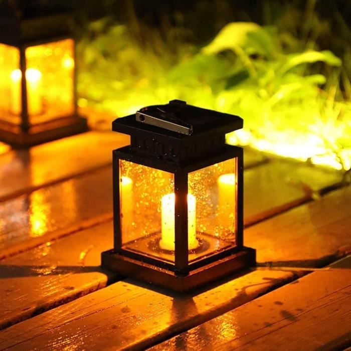 Lampe solaire bougie Candle Light, lampe solaire jardin