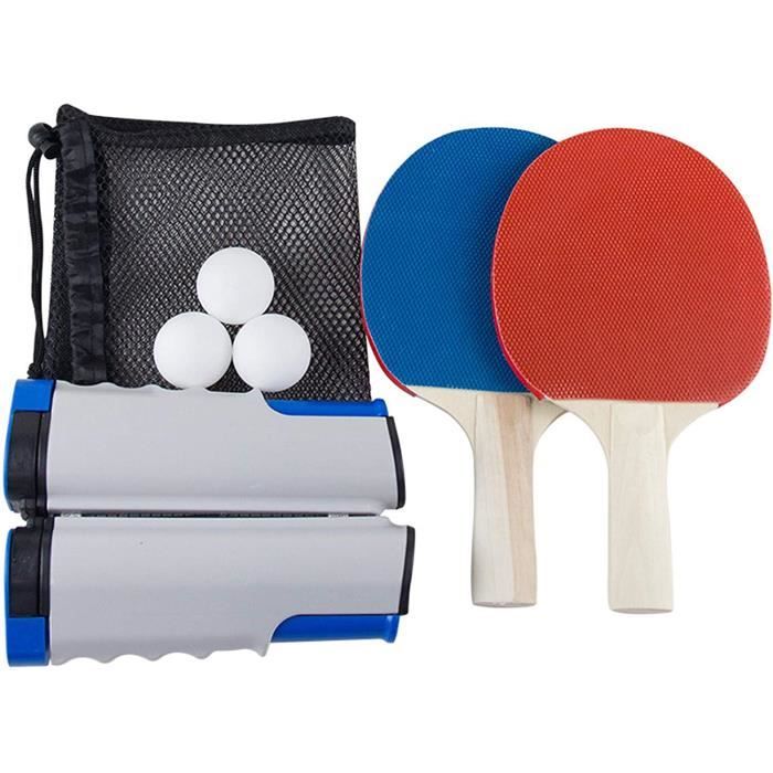 Set De Tennis De Table, 2 Raquette Ping Pong De Peuplier+3 Balle+1 Sac -  Cdiscount Sport