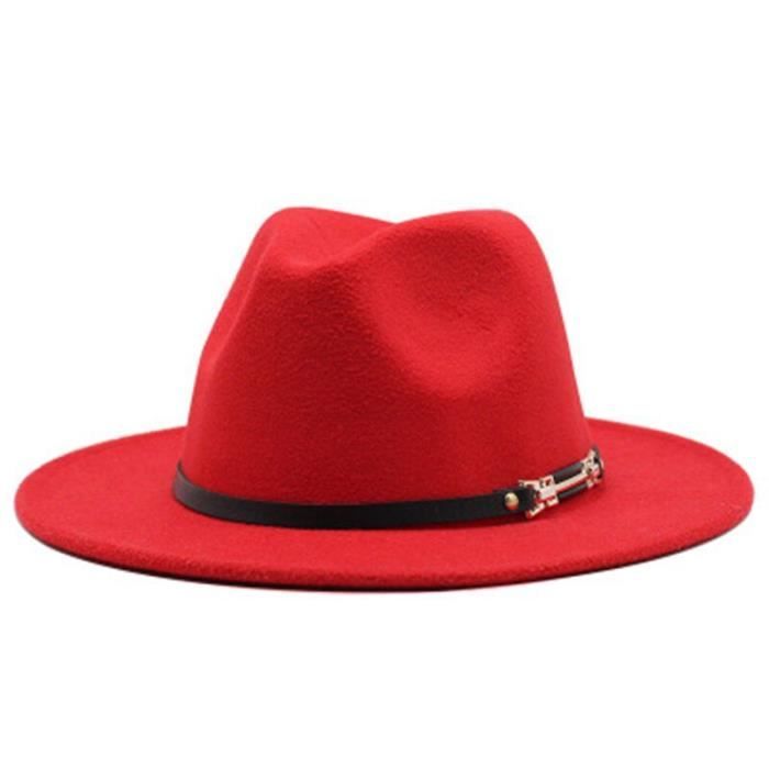 Color : Coffee, Size : 56-58cm Zll England Style Fedora Jazz Hat Men Vintage Wool Felt Winter Panama Cap 