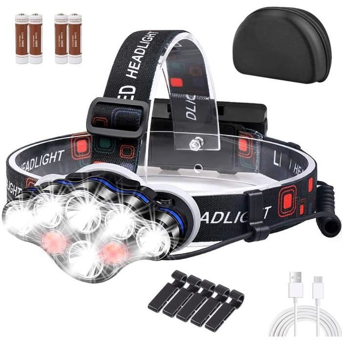 Winzwon Lampe Frontale LED USB Rechargeable Lampe Torche Avec Smart