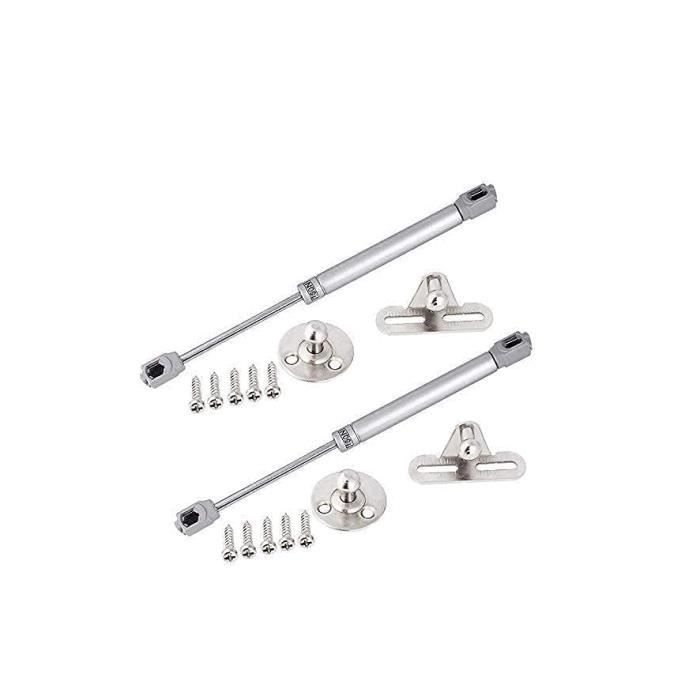 Lot De 2 Vérins à Gaz 150 N / 15 Kg - Longueur 20,3 Cm (étendu) - Pour Porte De Trappe, Lit Relevable, Meuble TV, Couvercle De Boîte