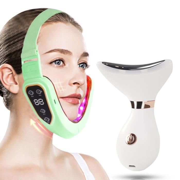 Appareil massage manuel,double menton lifting minceur visage et menton