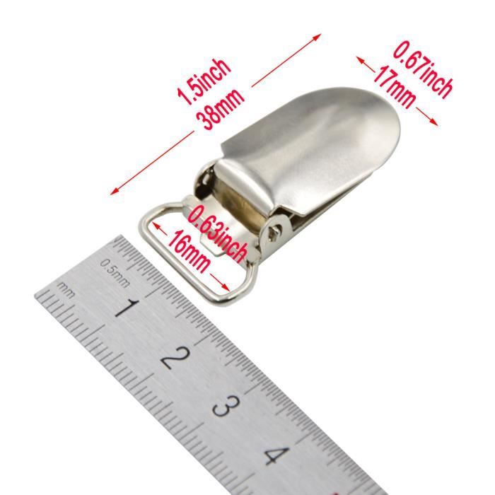 Attache Sucette 20 PCS Attache-suce, Attache-tétine En Métal Clips Porte-Jarretelles Attache Tetine Mam