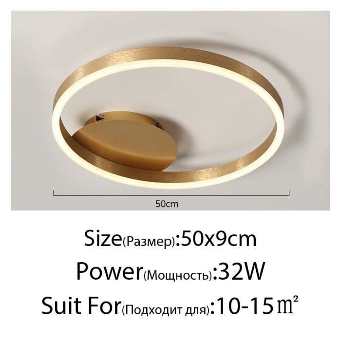 Plafonnier Suspendu En Cercle Croisé Dorés Design Créatif Nordiques ...