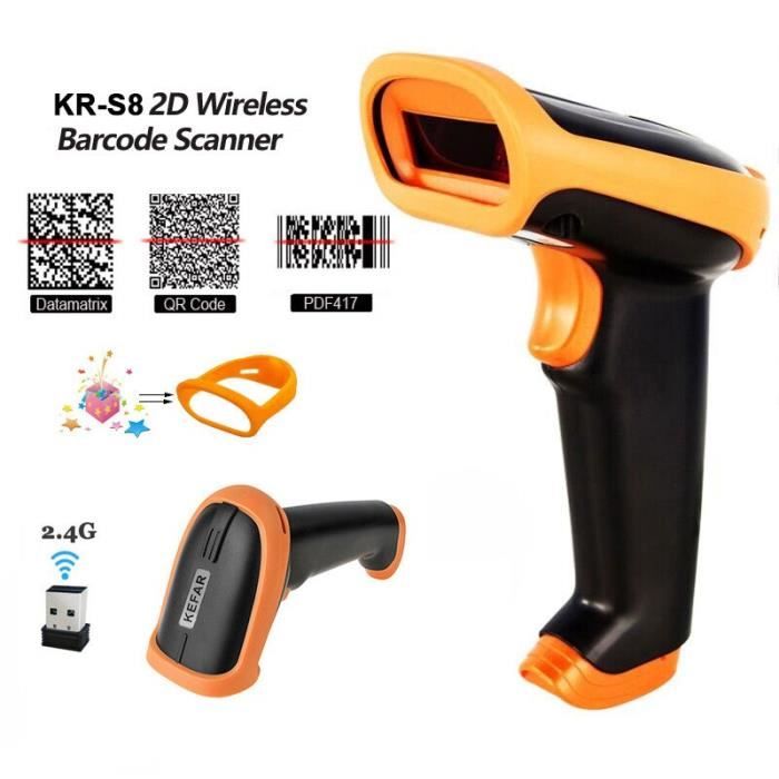 KEFAR pistolet à balayage bidimensionnel sans fil S8s pistolet à ...