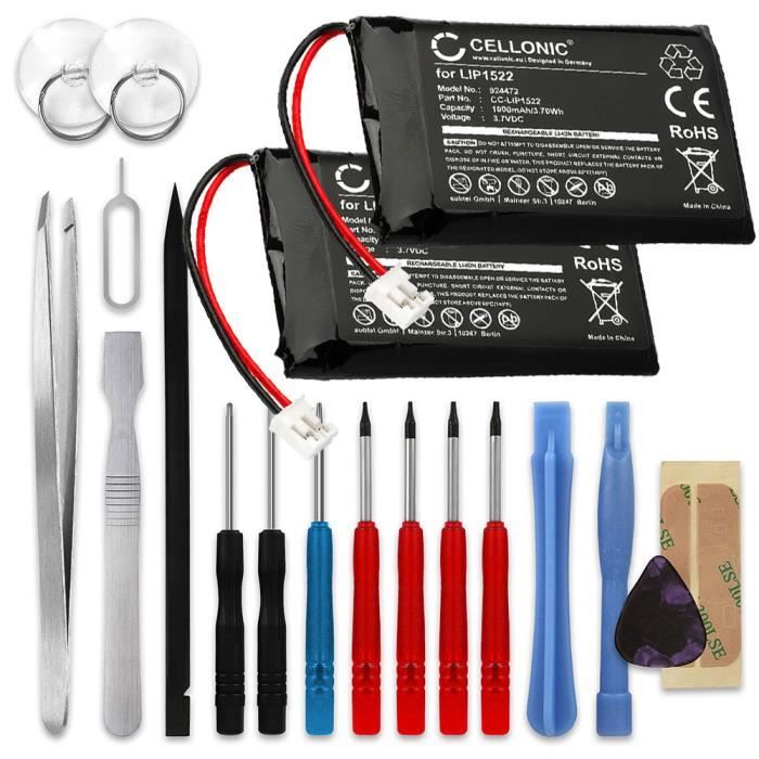 2x Batterie pour Sony PS4 Dualshock 4 V2, PlayStation 4 Controller