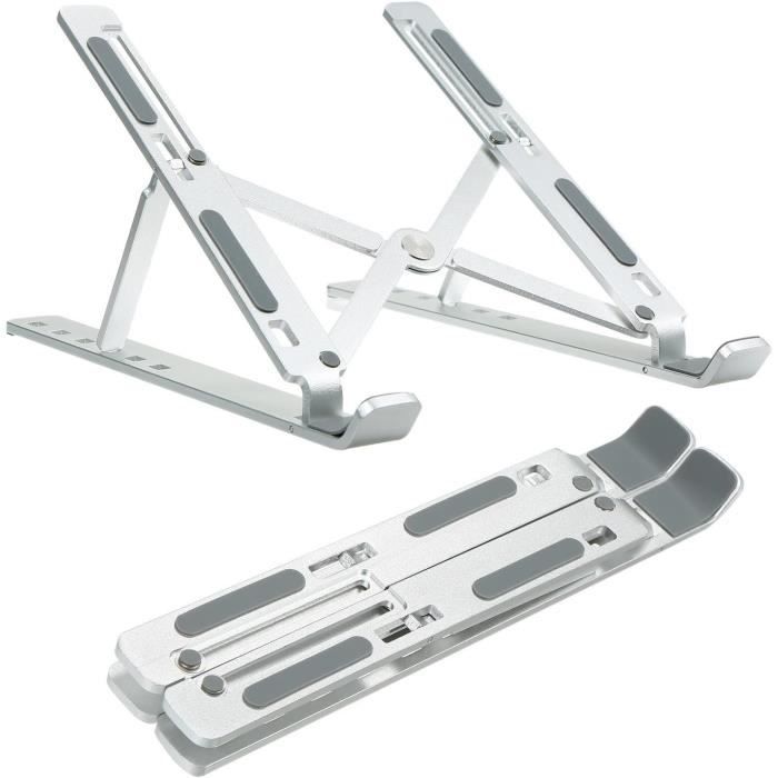 SUPPORT TABLETTE,Black--Support pliable en Aluminium pour ordinateur