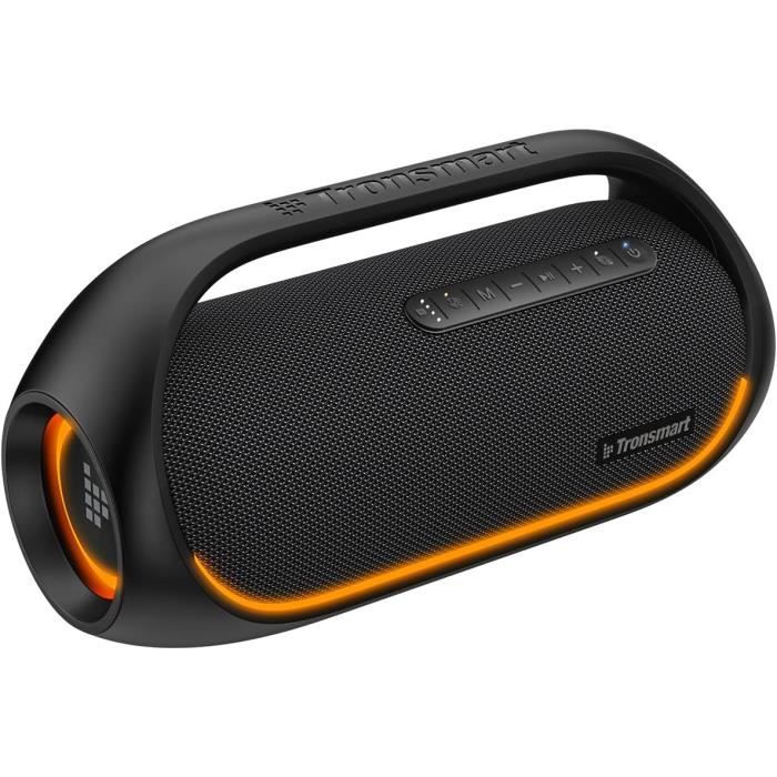 Enceinte Bluetooth 5.3 KYF 60W étanche IPX6 - Éclairage RGB, Autonomie 8h, Fonction TWS, 8000 MAh