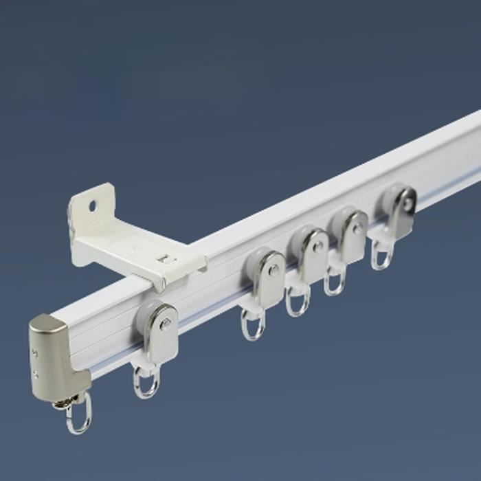 WOPPLXY Tringle à Rideau De Plafond Flexible 7m - Rail Rideau Pliable Pour Baie Vitrée Avec Roulettes Silencieuses