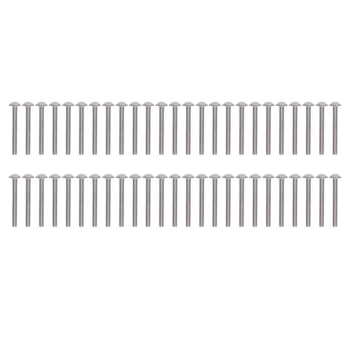 Vis bois Laiton Tête ronde TR Fendue 3.5X40-1 pièce